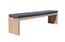 Gartenbank Douglas Holz 150 cm inkl. Wasser- und schmutzabweisendem Kissen Anthrazit