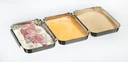 3-tlg. Panierschalen-Set aus Edelstahl