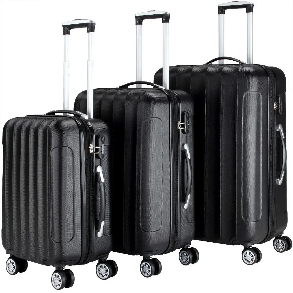 Kofferset Business ABS schwarz 3-teilig 42L + 66L + 98L