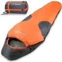 Icy North Bergsteiger Schlafsack orange+anthrazit