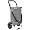 Einkaufswagen grau Aluminium 35L 31x24x54cm