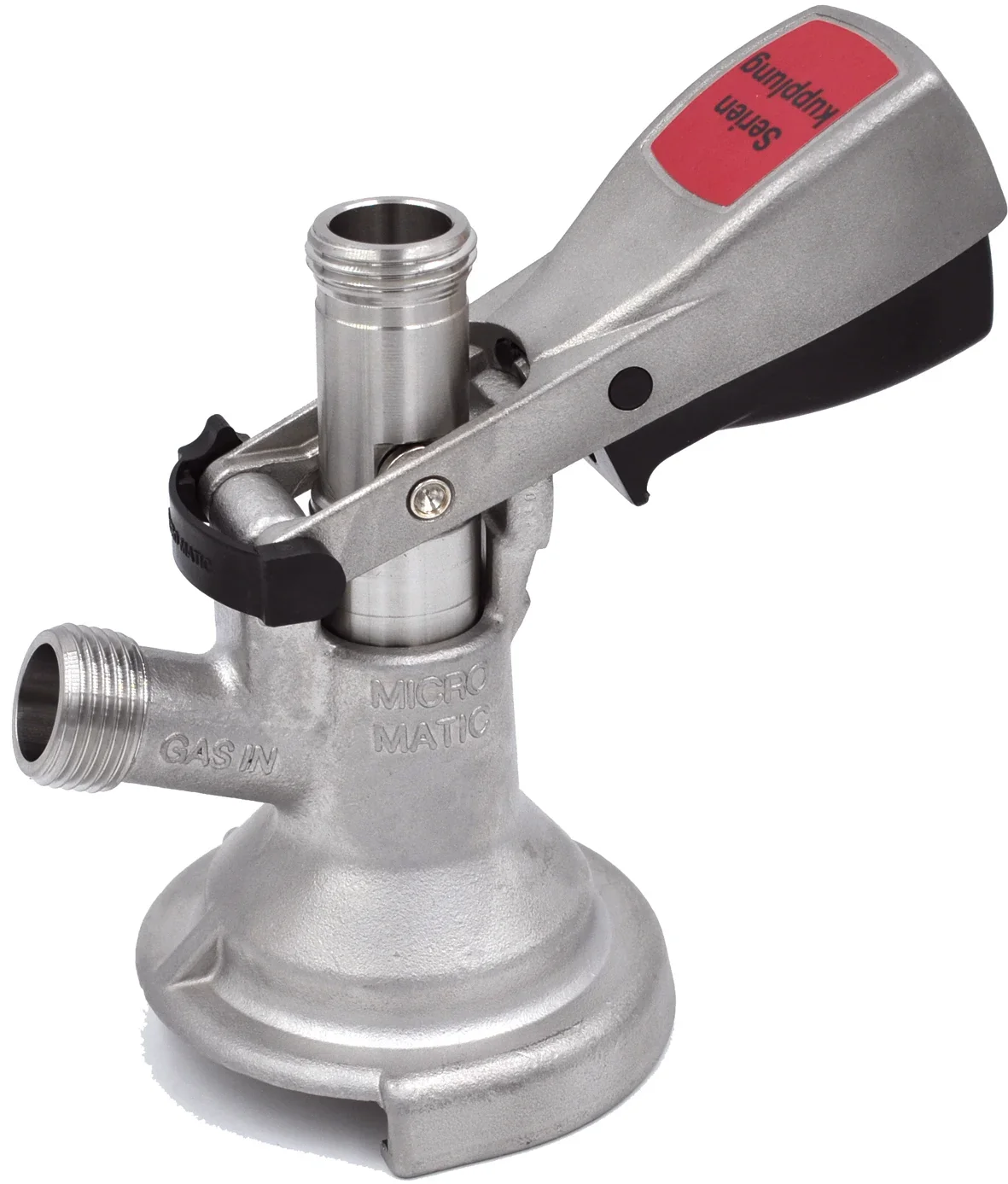 Flach Zapfkopf, Keg Anschluss - Micro-Matic, Reihenschaltung (CNS)