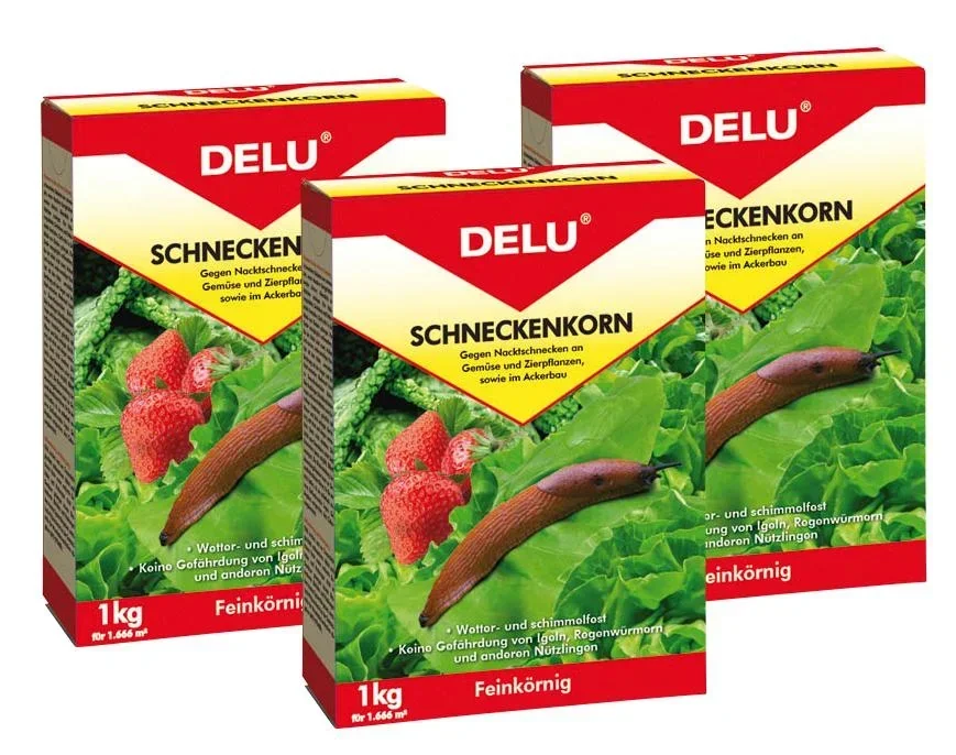 3 x Delu Schneckenkorn 1 kg