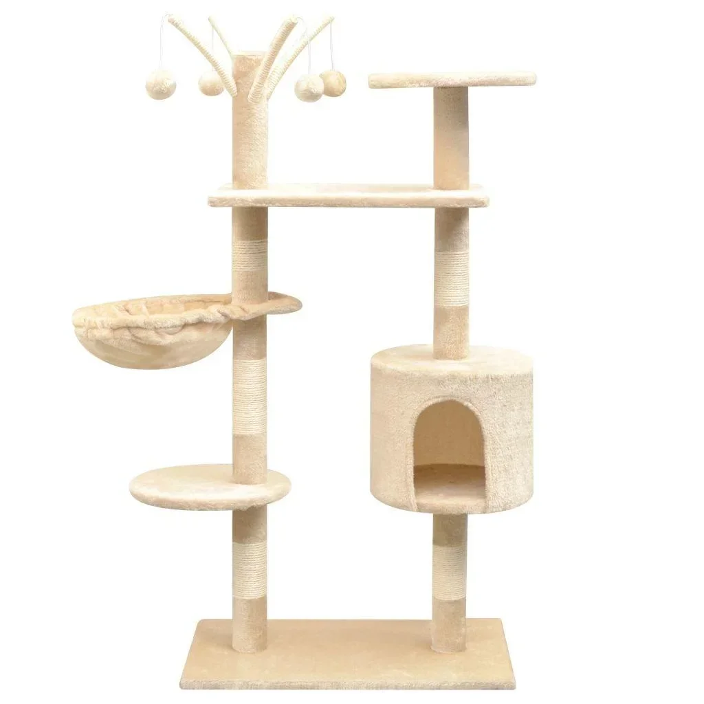 Sisal-Kratzbaum 125 cm beige