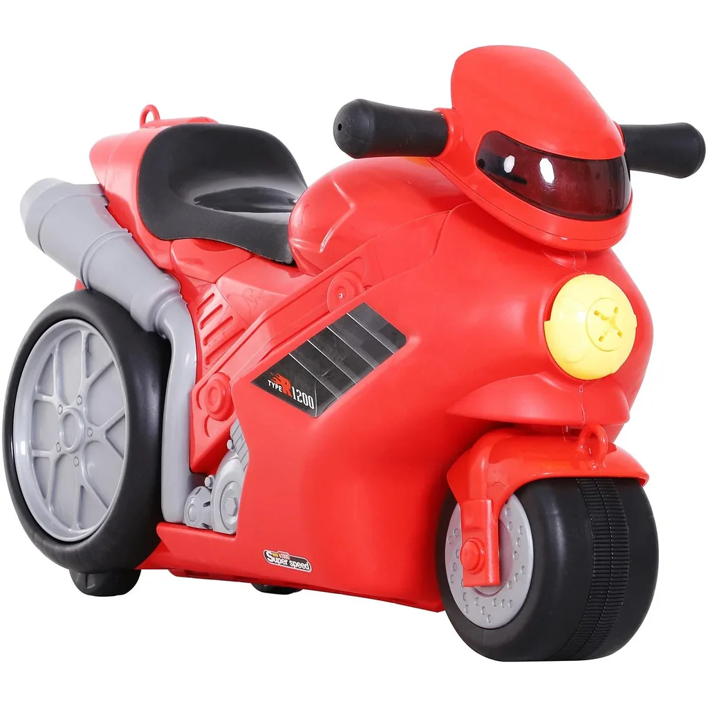 Motorrad Handgepäck Kinderkoffer Kindergepäck mit Gurt Vier-in-One-Koffer sitzen PP Rot 52 x 25 x 34 cm