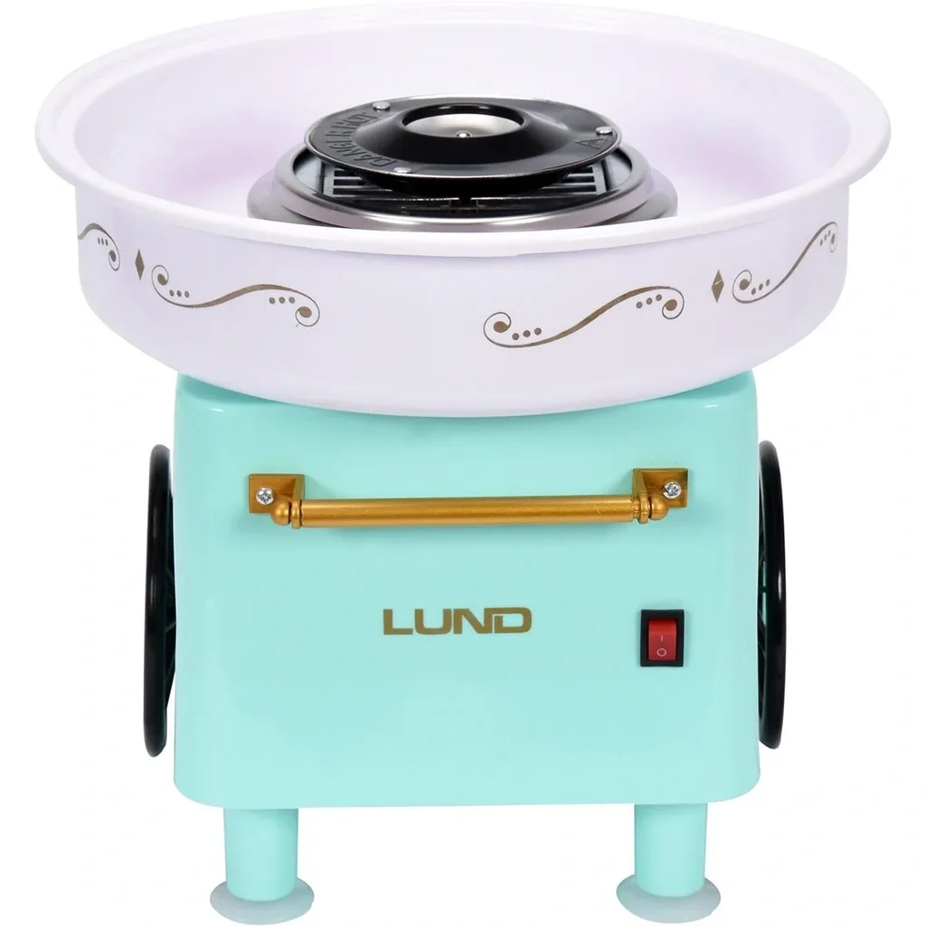 Zuckerwattemaschine mit Antirutschfunktion - 450W - Edelstahl - 29,5x29,5x27 cm