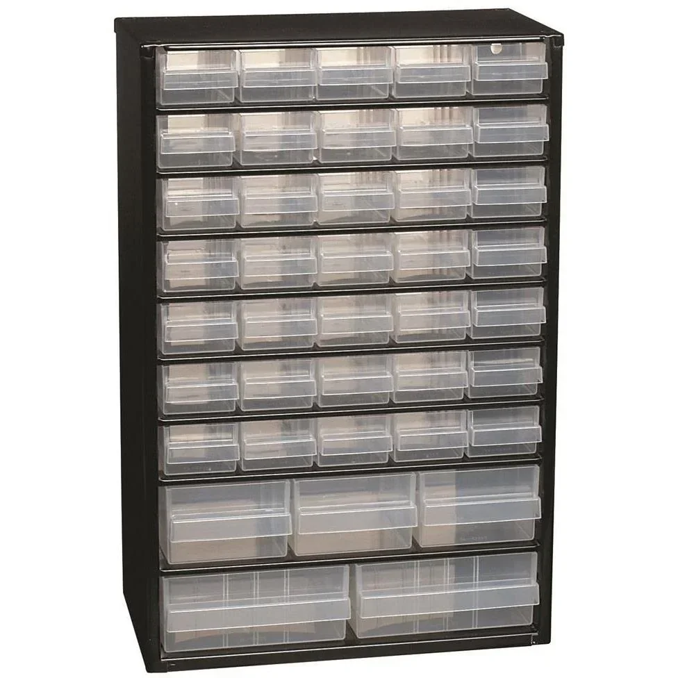 Stahlkommode mit 40 Schubladen - 30 x 15 x 47 cm