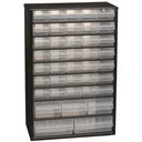 Stahlkommode mit 40 Schubladen - 30 x 15 x 47 cm