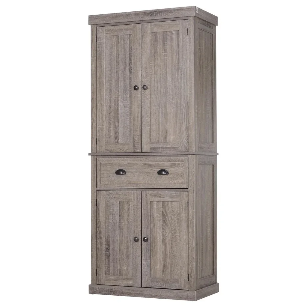 Kolonialschrank mit Schublade braun