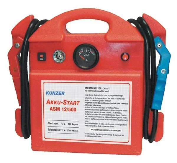 Akku-Start 12V/ 1500/ 500A - tragbare Starthilfe