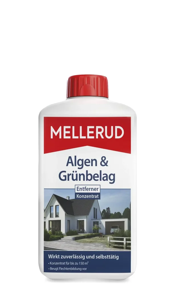 Algen & Grünbelag Entferner Konzentrat 1 L, reicht für ca. 100-150 m²