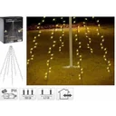 Pro Garden Flagpole Beleuchtung - 192 LED's - 208 cm hoch - warmweißes Licht - wasserdicht
