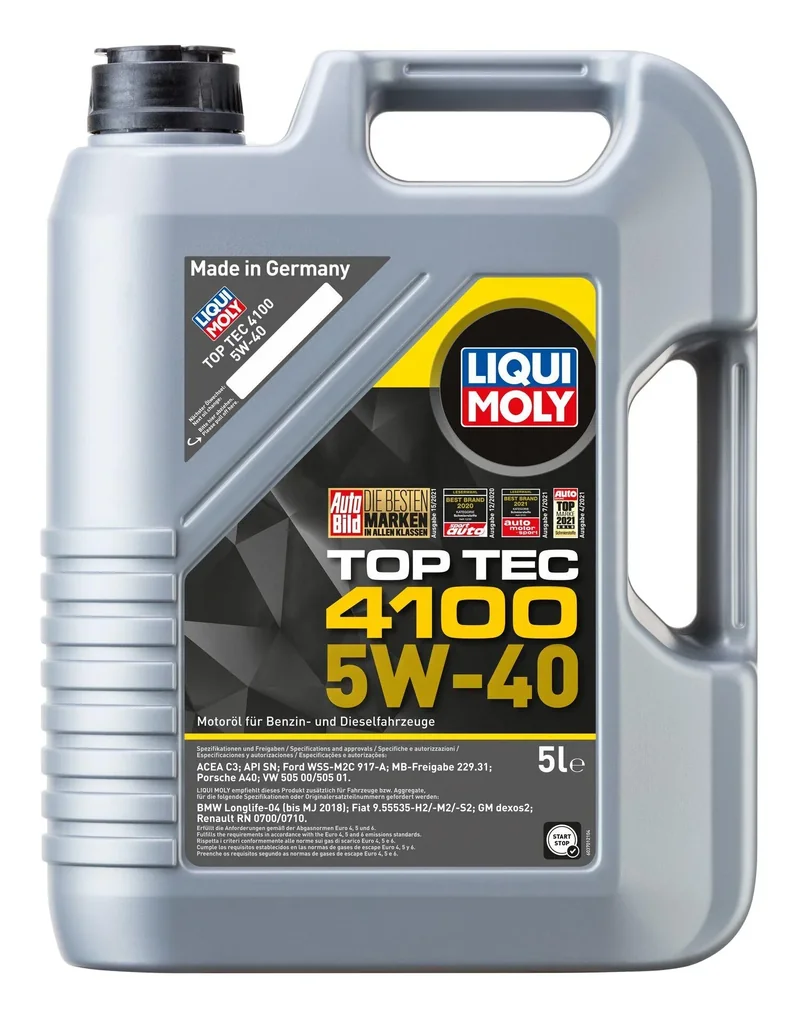 Leichtlauf-Motorenöl Top Tec 4100 5W-40, 5 Liter