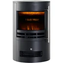 Kaminofen mit Flammeneffekt schwarz