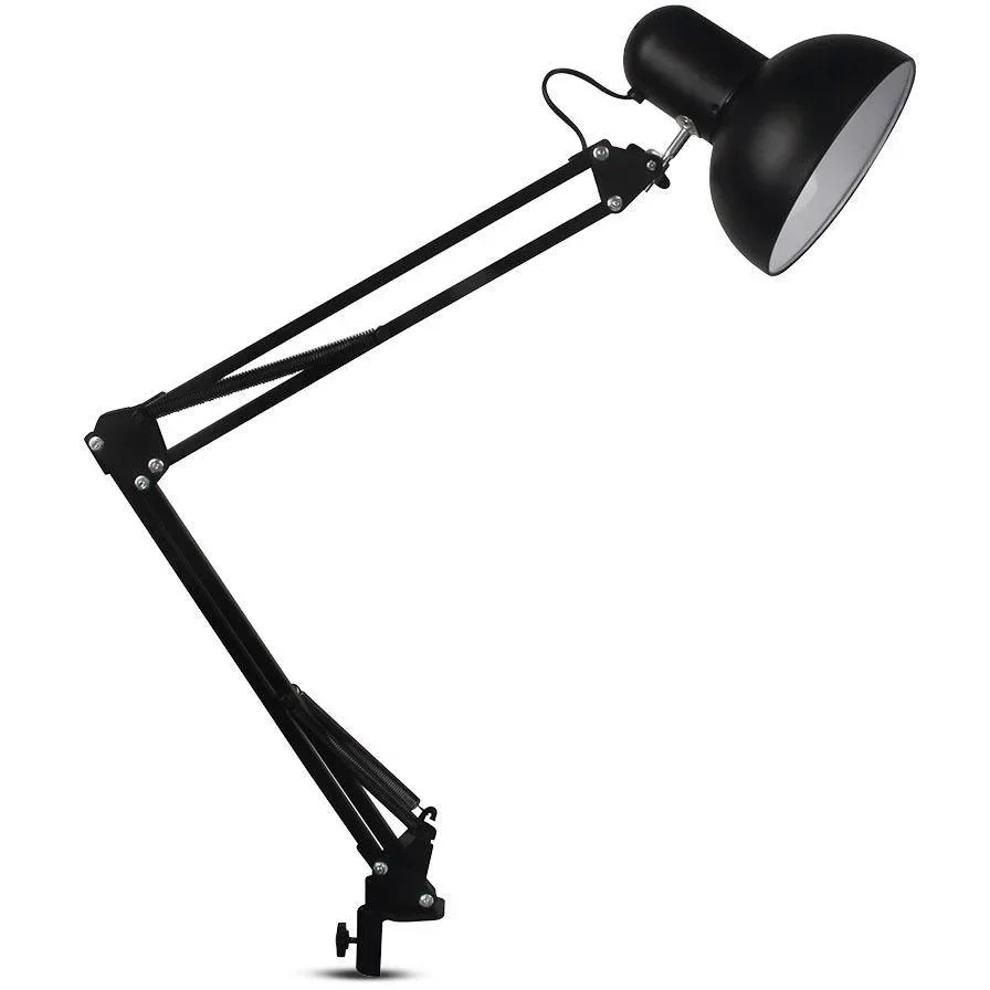 VT-7513 Schreibtischleuchte - Tischleuchte mit verstellbarem Arm - schwarz - E27