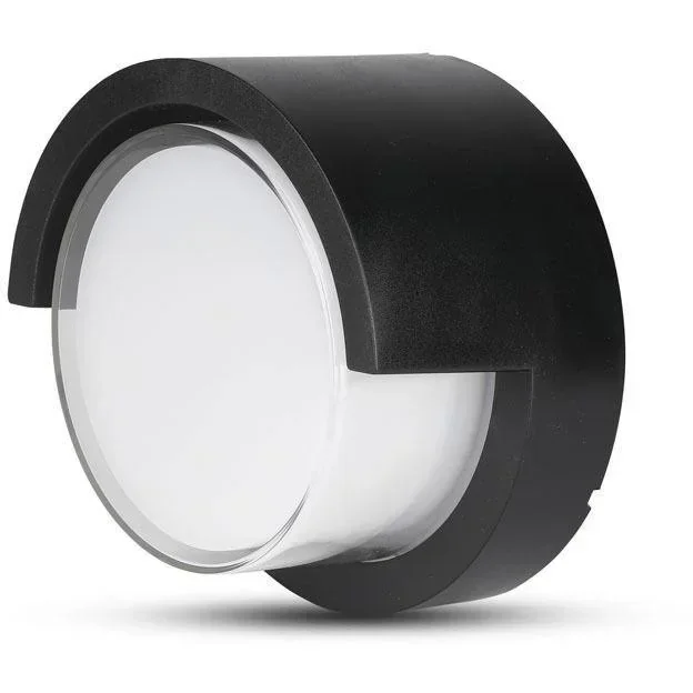 VT-831 LED-Wandleuchte - 7W - 3000K - 400 Lumen - Schwarz - Rund