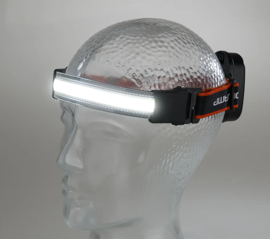 COB LED Band Stirnlampe mit 3-fach Lichtmodus, 200 Lumen