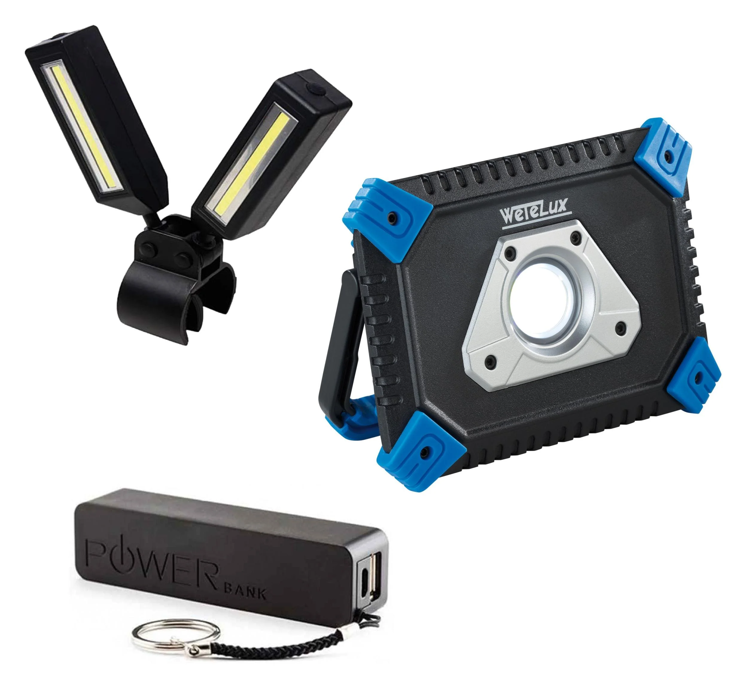 Arbeitsleuchten Set + Powerbank GRATIS DAZU