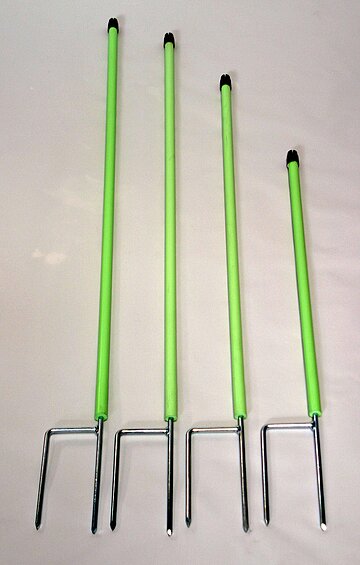 Ersatzpfahl für 90 cm hohe Euronetze, 10 Stück