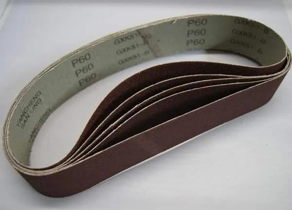 Schleifbänder 76 x 533 mm, K80, 3er Set