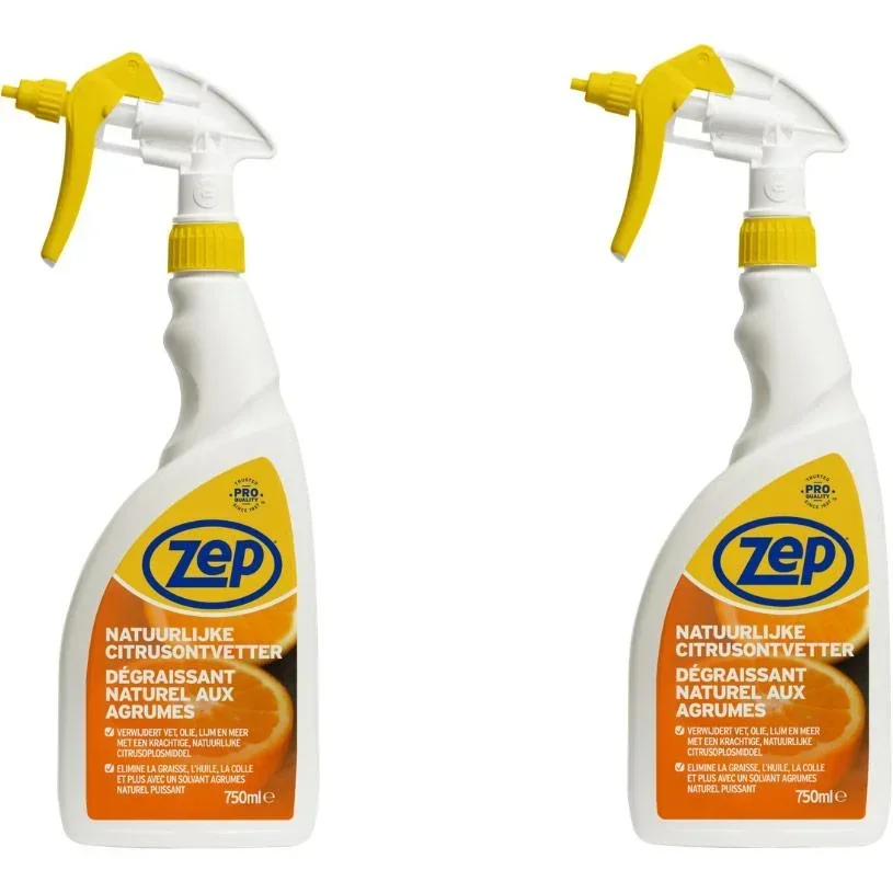 ZEP Natural Citrus Degreaser - 750 ml x 2 Stück - Vorteilspack - 2 Stück