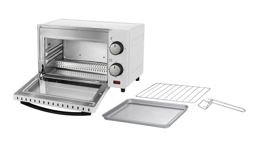 Mini-Backofen, Weiß, 9 Liter, 650 Watt