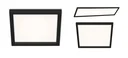LED Deckenleuchte, viereckig, 44,5 cm CCT, 24 Watt, schwarz