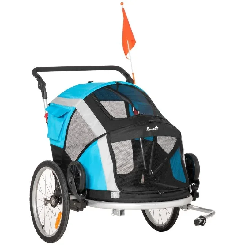 2-in-1 Hundeanhänger Hundebuggy kl