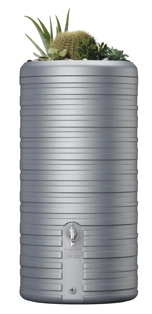 Regenspeicher / Regentonne NORDIC 2in1 300 L, steingrau