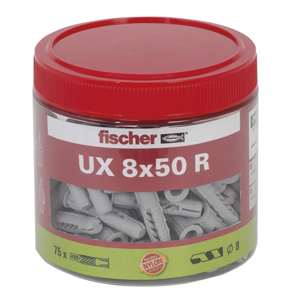 Universaldübel UX 8 x 50 R mit Rand, Dose