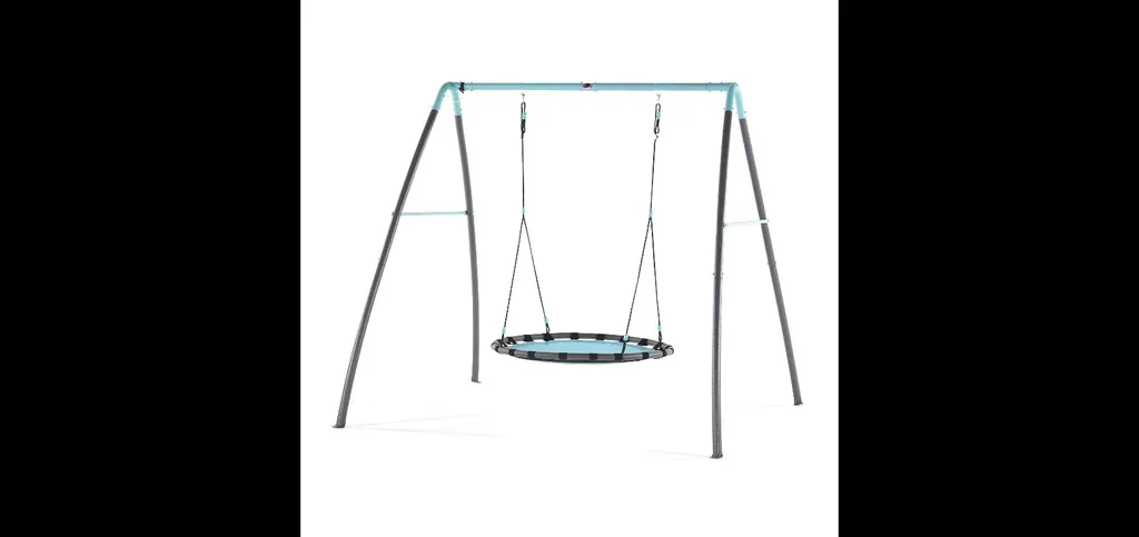 Premium Metall Nestschaukel mit Nebelsprühfunktion, Outdoor-Nestschaukel, Kinder, Schaukelseile höhenverstellbar