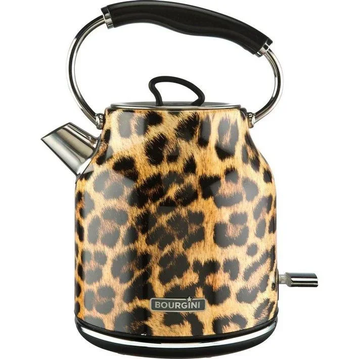 Panther Wasserkocher - Panther Druck - 1.7L - Leopard - Retro