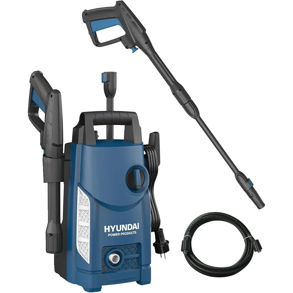 Hochdruckreiniger / Druckreiniger - 1400W - 105 bar - inklusive ausziehbarer Sprühlanze und Zubehör