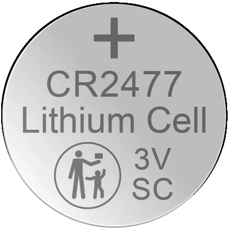 Lithium Knopfzelle CR2477, 3 Volt - 1 Stück