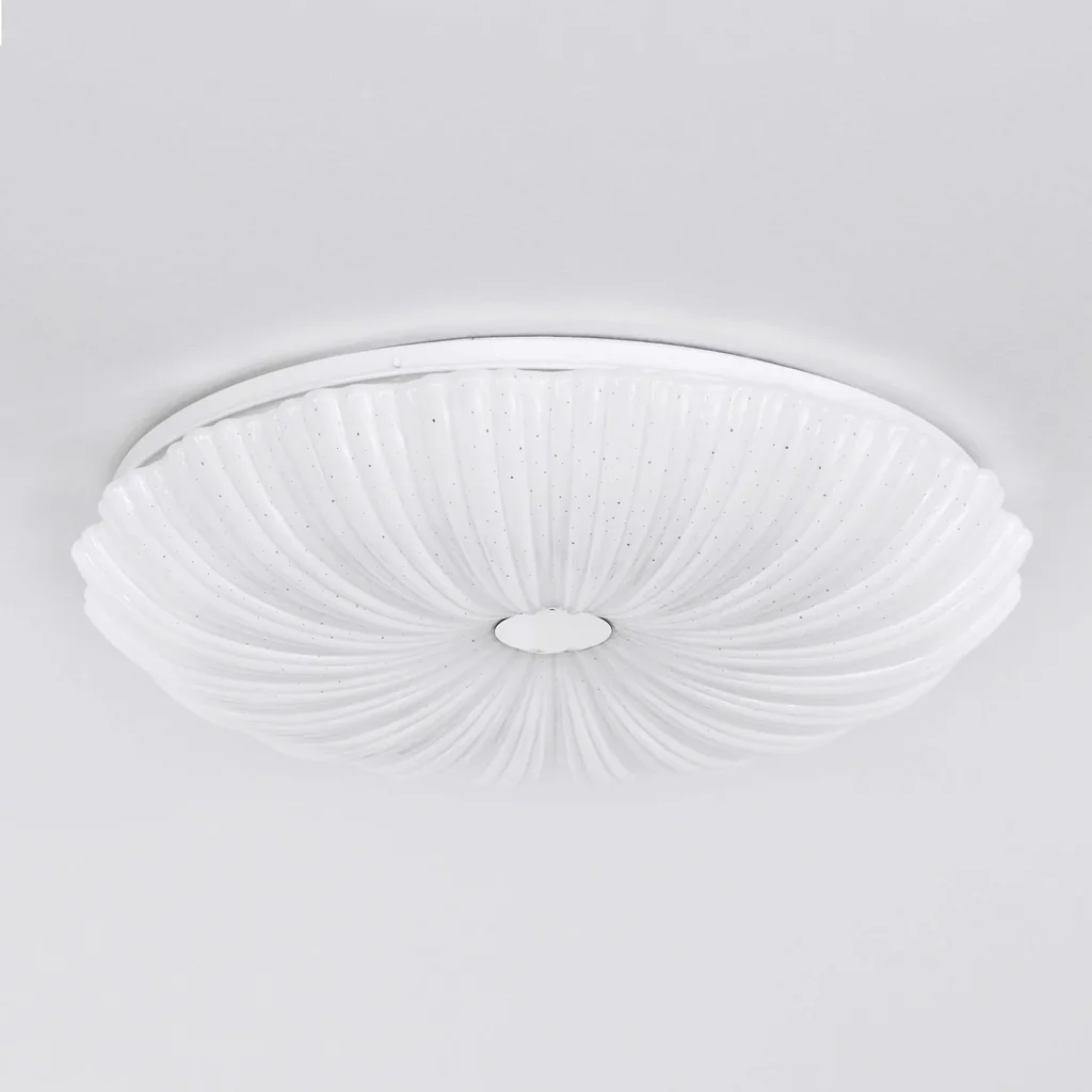 LED Wand-/ Deckenleuchte SHINING CORAL 24W mit Lichttemperaturwechsel + Sleeptimer + Fernbedienung Ø490 mm DIM