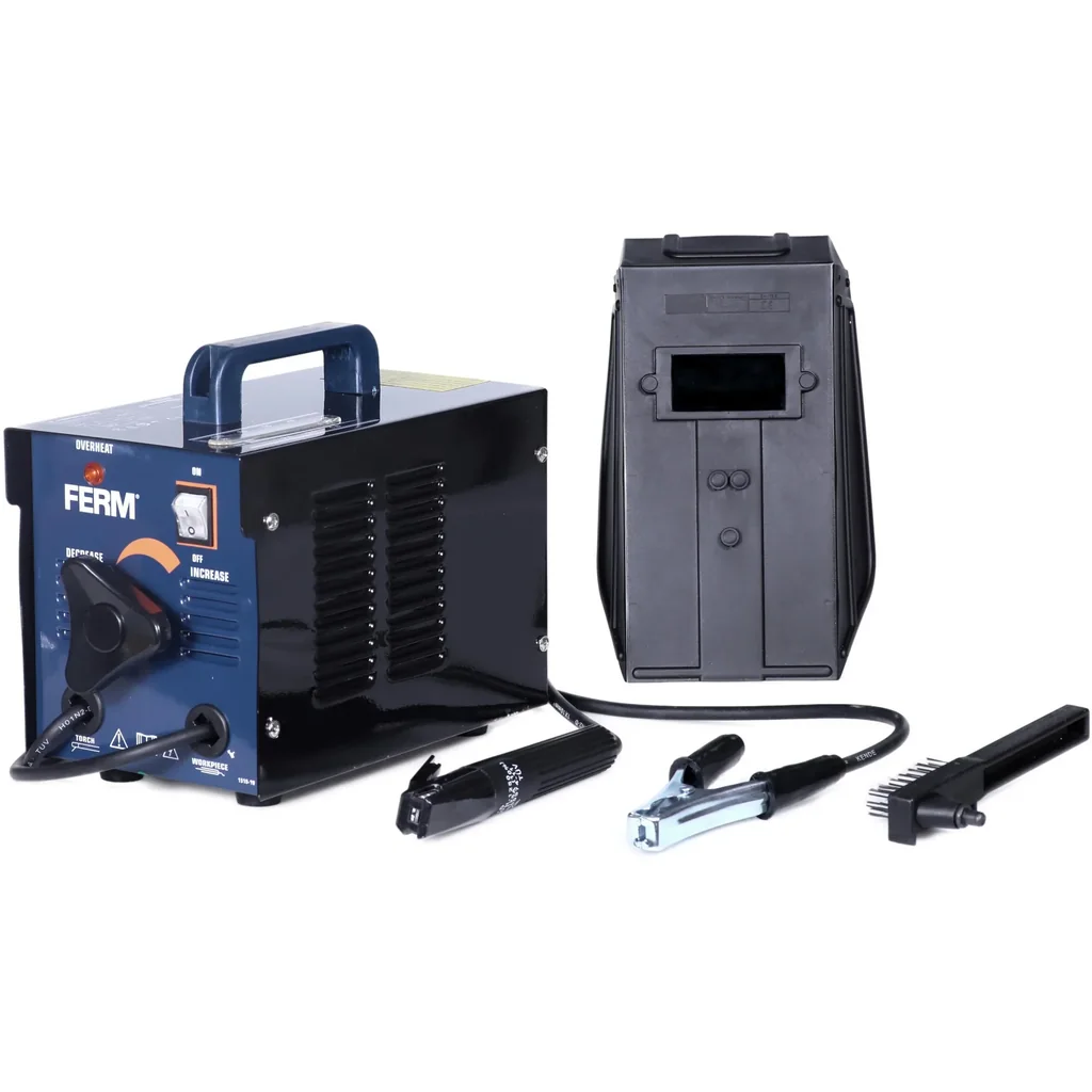 WEM1042 Elektro-Schweißgerät 40-100 Ampere - Thermischen Sicherung -Inkl. Schweißschild, Drahtbürste, Schlackenhammer