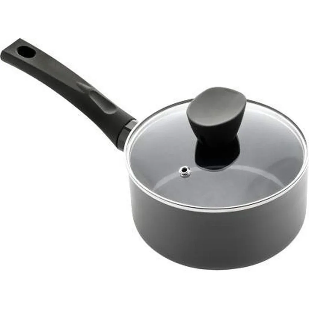 Kochtopf mit Deckel - 18 cm - Schwarz