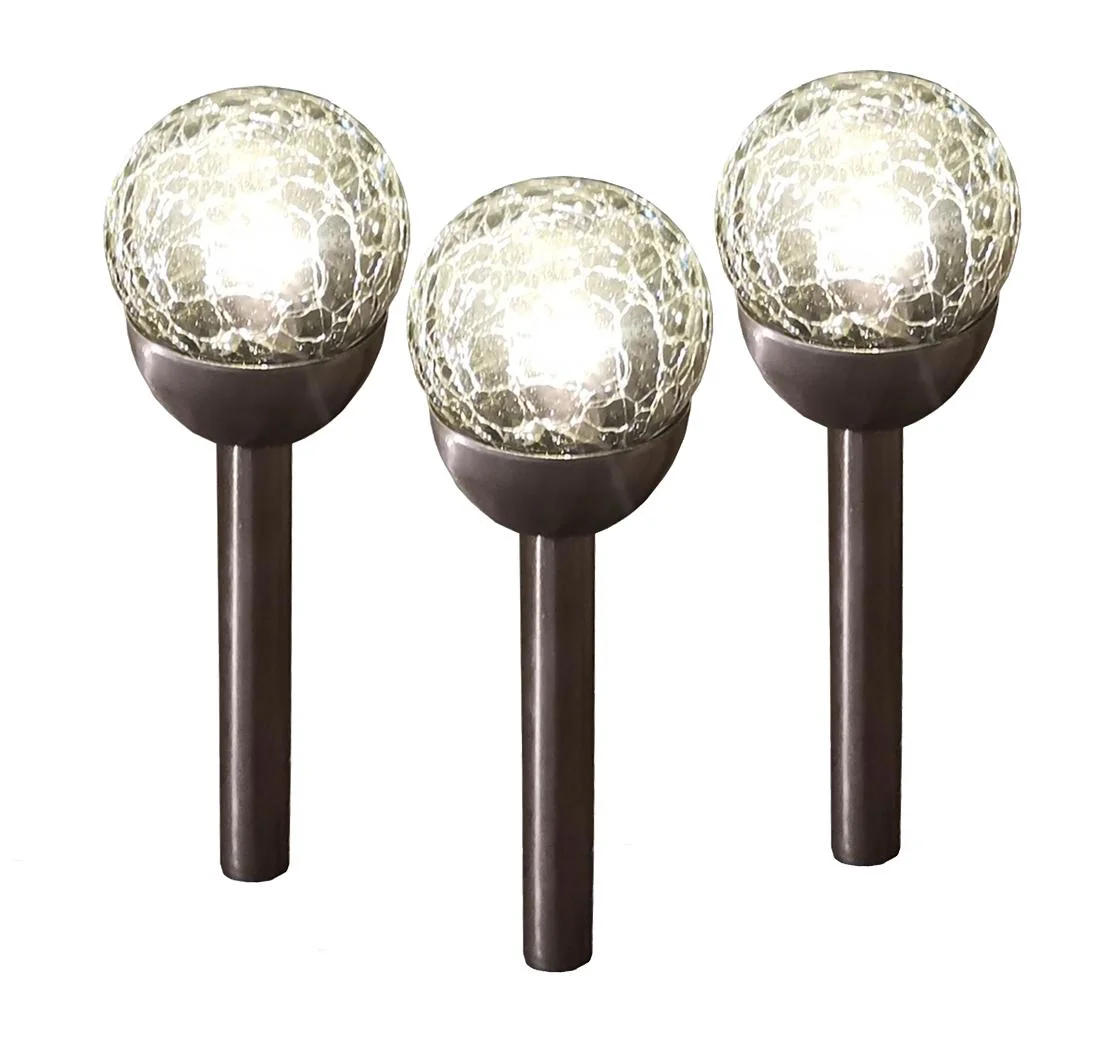 Solar Glasmosaik Gartenleuchte 3er Set