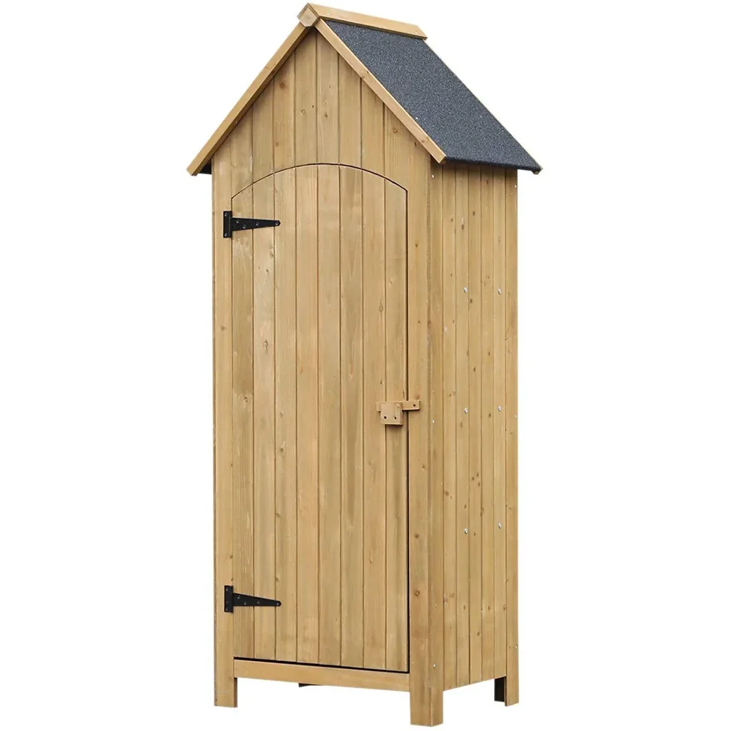 Gartenschrank mit Bitumenpappe