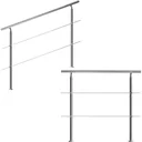 Geländer - Edelstahl - 150 cm - 2 Streben