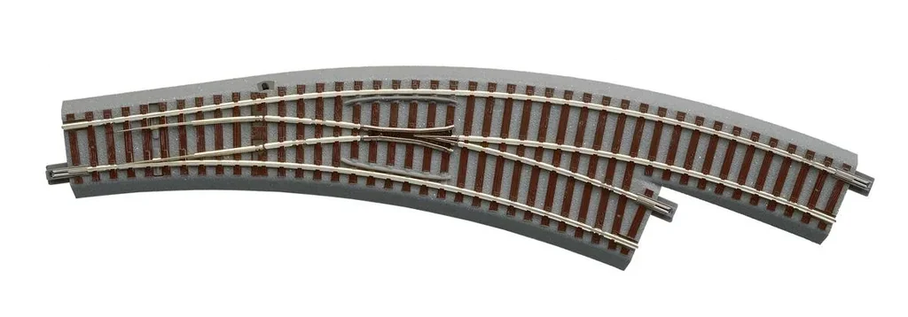 Bogenweiche rechts R3/4 für Handbetrieb