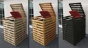 Mülltonnenbox "Vario V" für 1 Tonne, natur