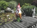 Großer Zwerg 86 cm mit Gartenschlauch
