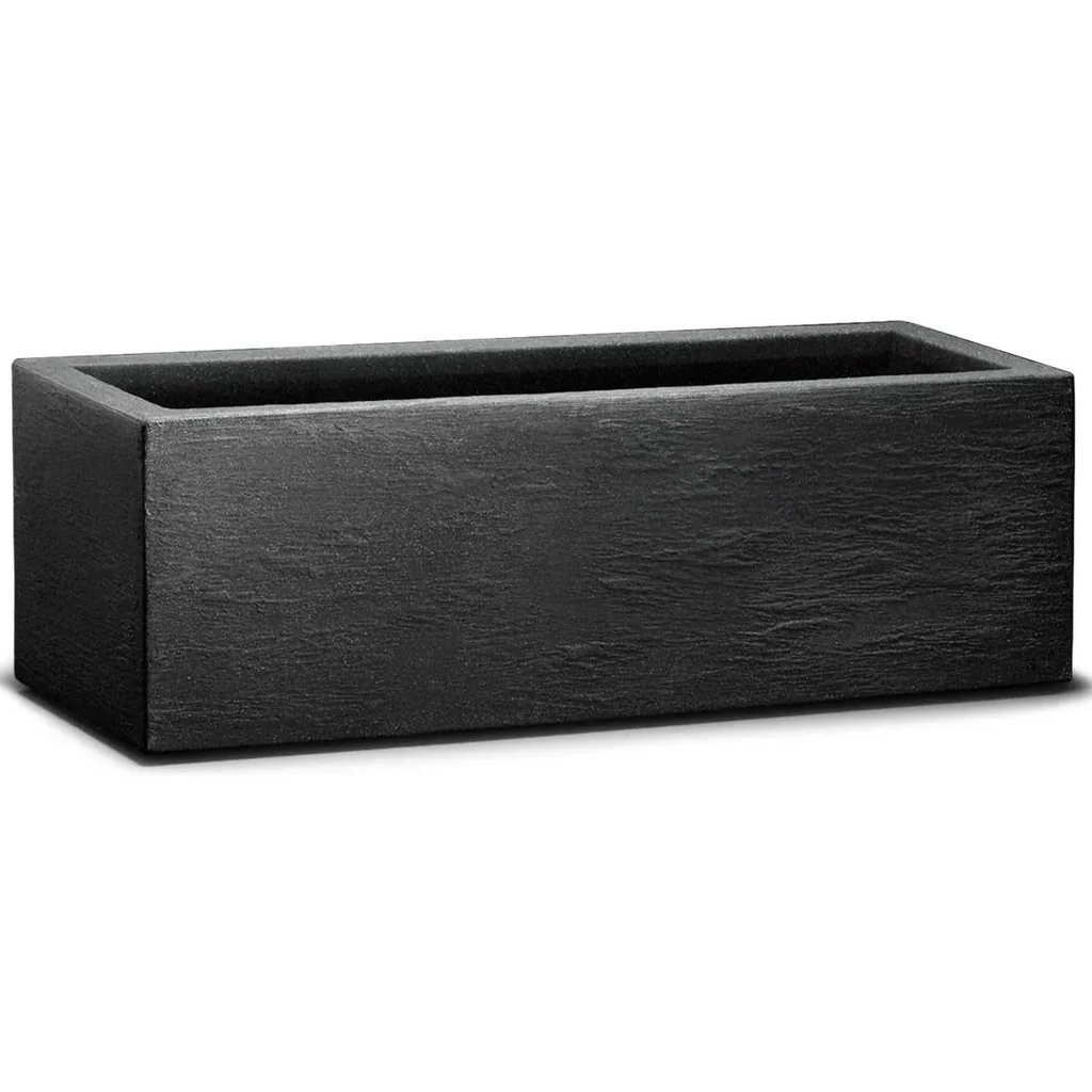 Würfel-Pflanzgefäß anthrazit 80x30x27cm- innen und außen