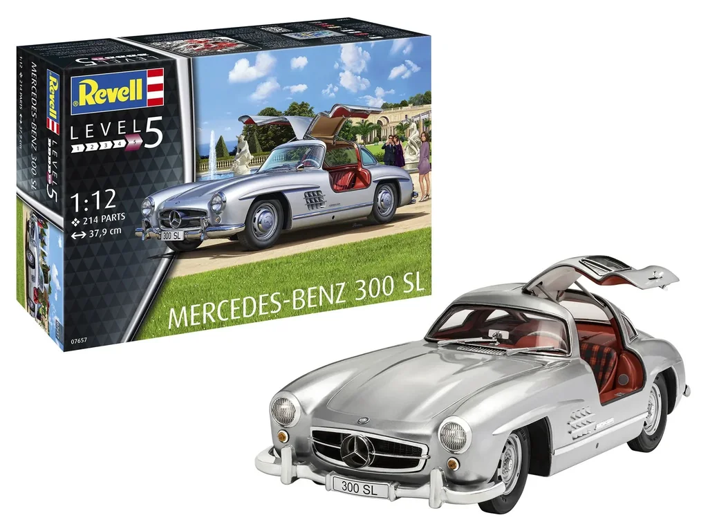 Modellbausatz Mercedes Benz 300 SL im Maßstab 1/12 - 214 Teile