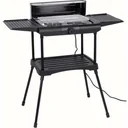 Excellent Electrics Elektrogrill - zwei Seitenablagen, Warmhalterost, zusätzliche Platte - 2000W - Schwarz