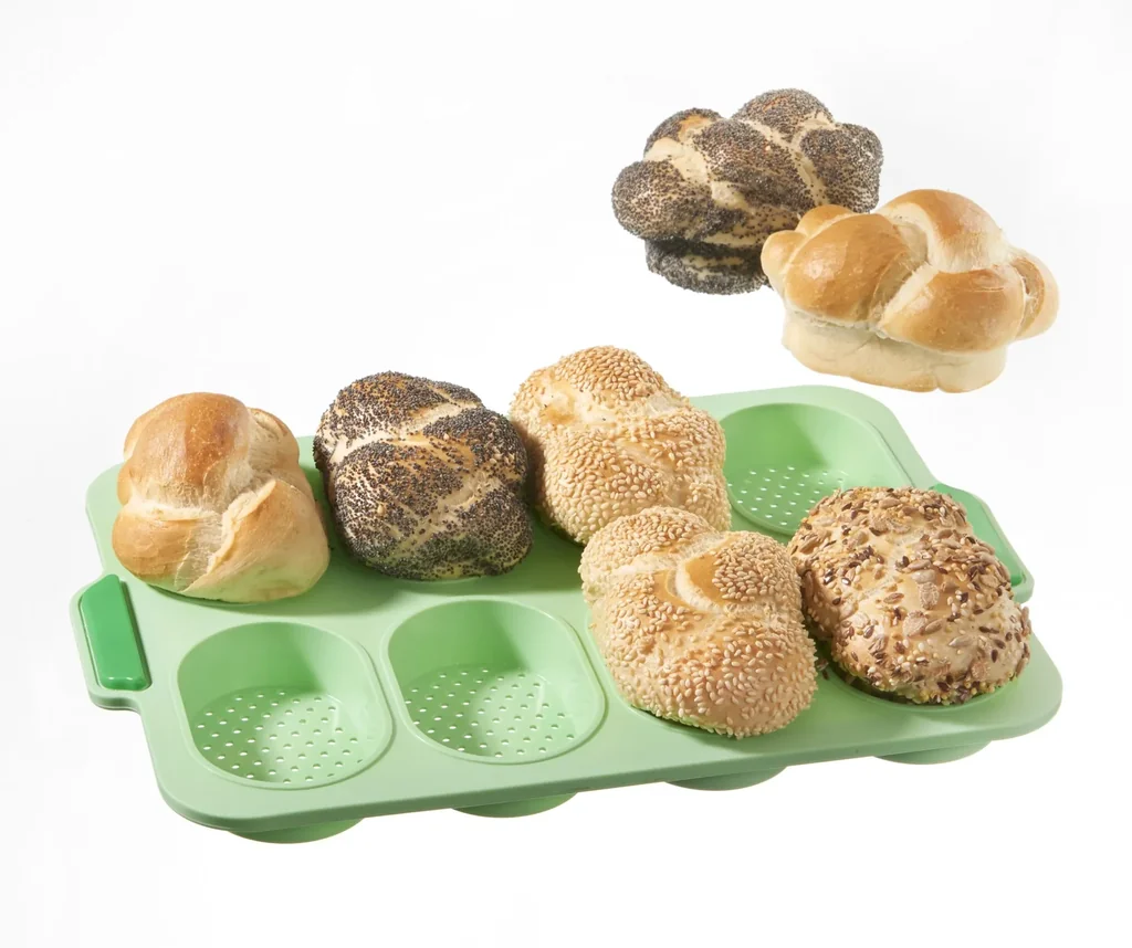 Brötchenbackform aus Silikon