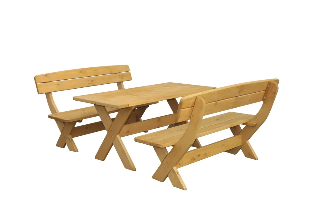 Holz-Garnitur München honigbraun