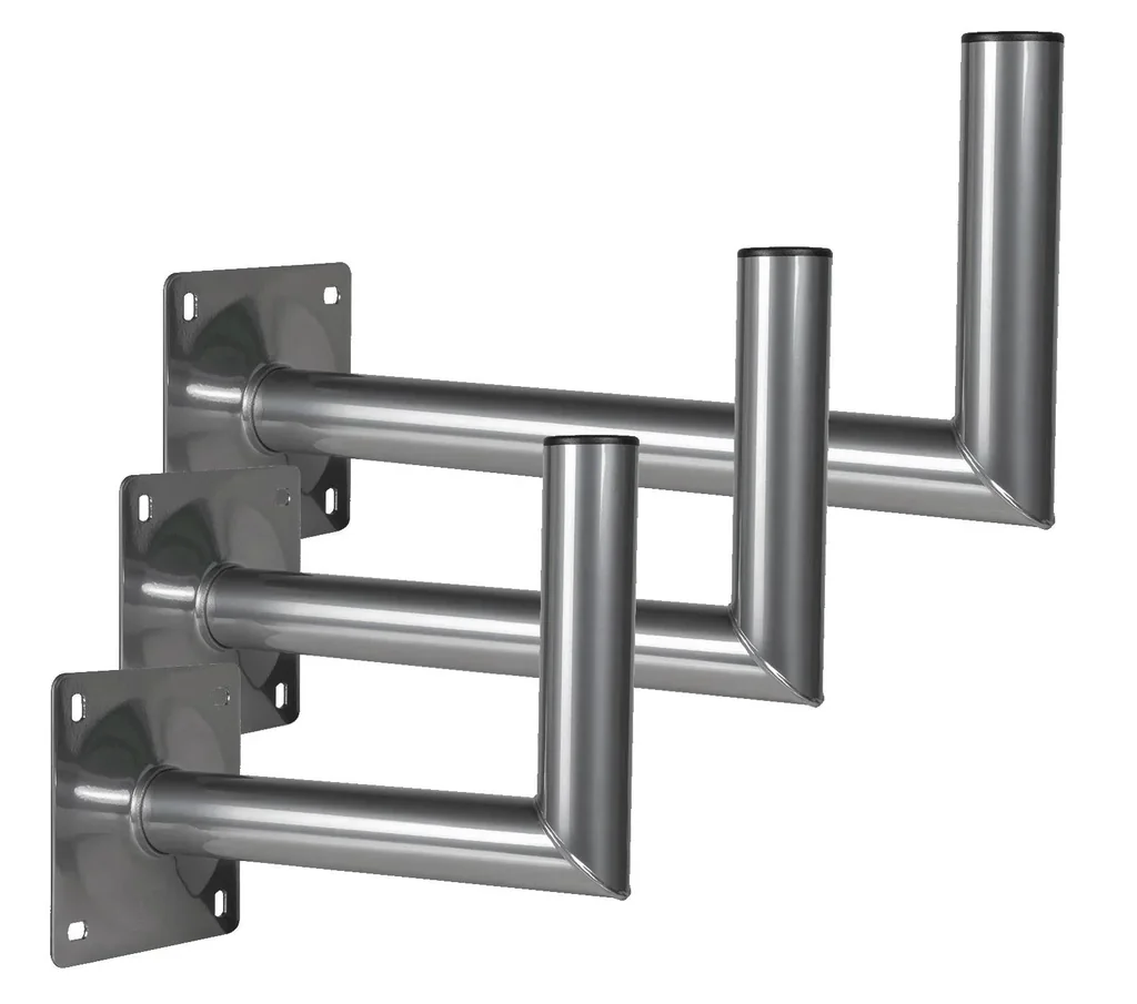 Wandhalter WH 3 Alu MEG-P25/48AT Wandabstand 25 cm