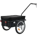 Fahrradanhänger 155x61x83 cm Stahl schwarz